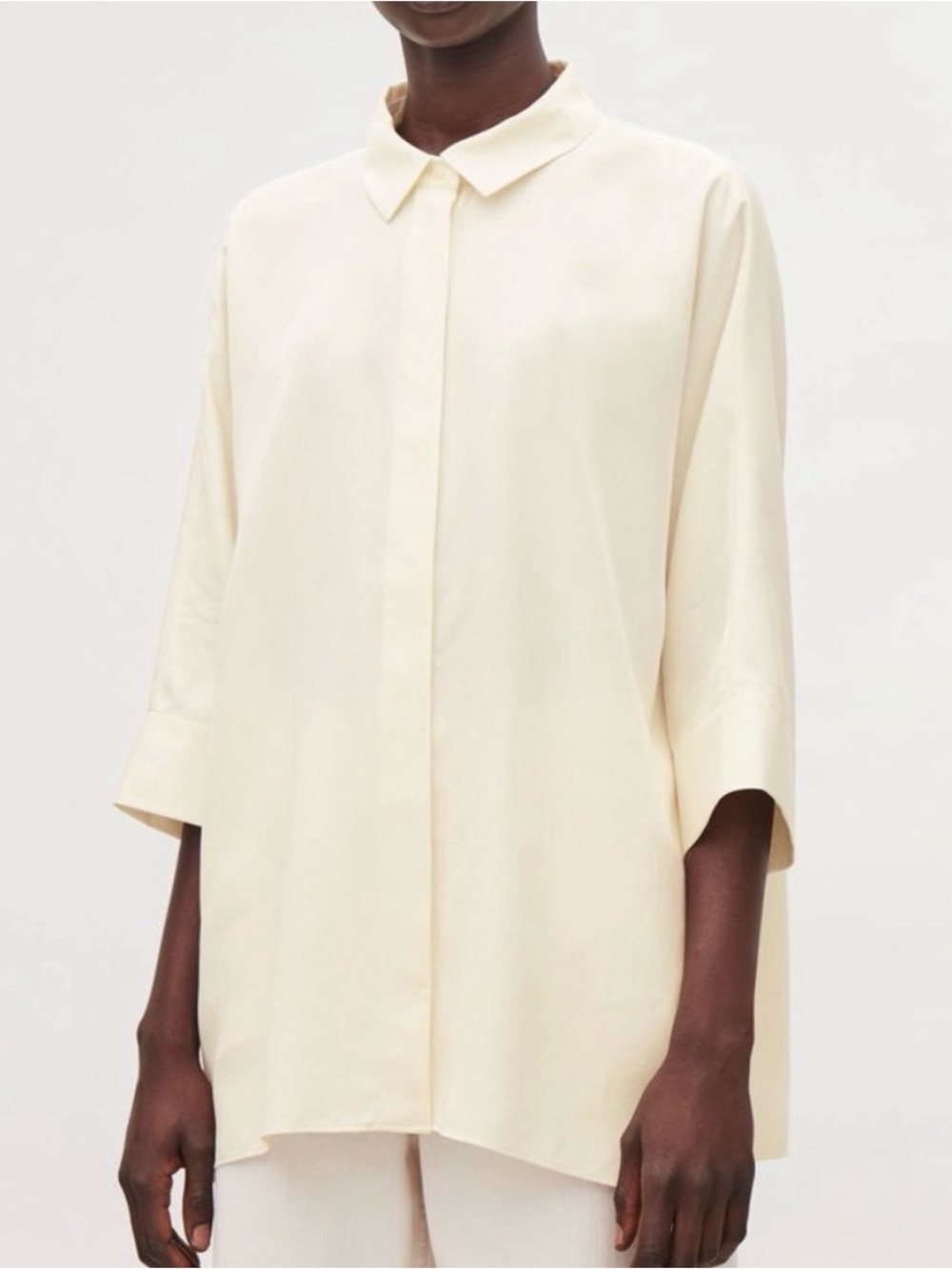 COS Draped Wide-Fit Shirt
